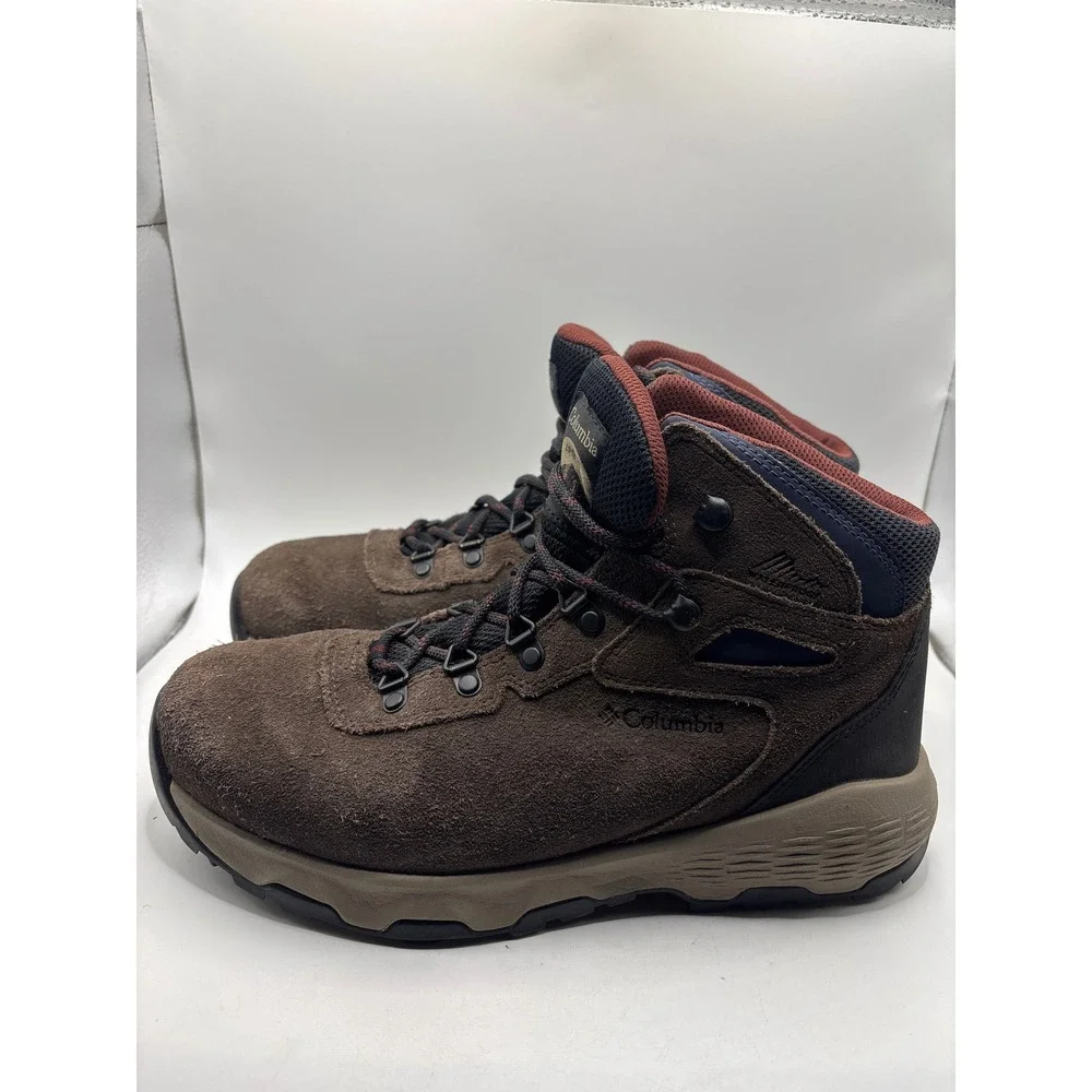 Columbia Newton Ridge Plus II Waterproof Hiking Boots Brown Suede Mens 7.5W